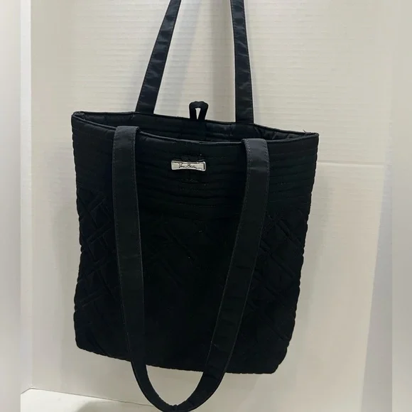 Vera Bradley Black Quilted Tote Bag - Picture 10 of 16